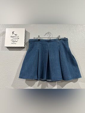 SO Denim Skater Mini Skirt - Blue
